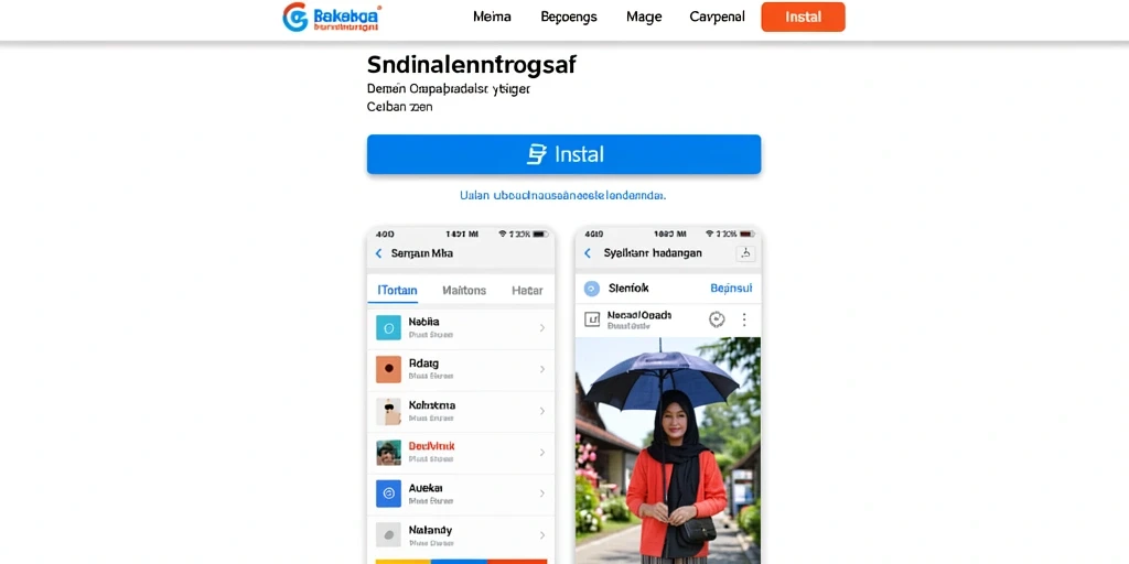 Tampilan antarmuka yang modern dan menarik.