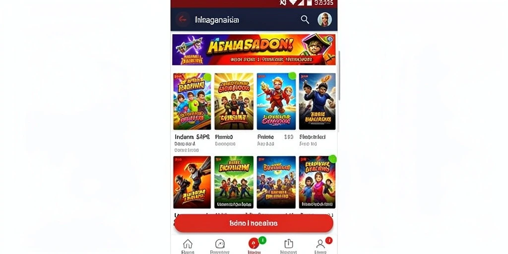 Tampilan awal yang menarik dan penuh warna.