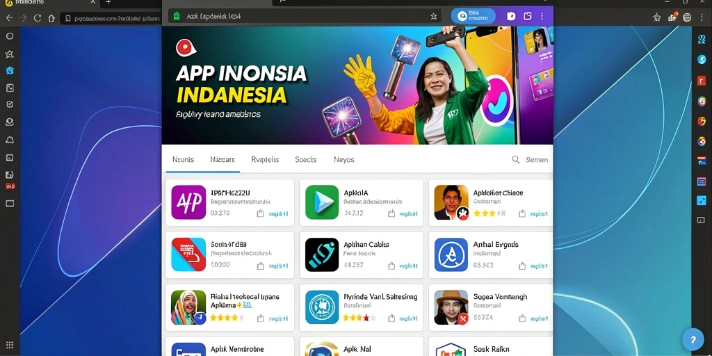 Tampilan awal yang menarik dan interaktif.
