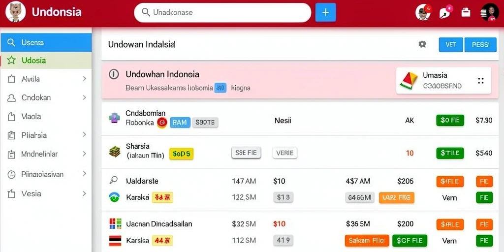 Tampilan antarmuka yang intuitif dan user-friendly.