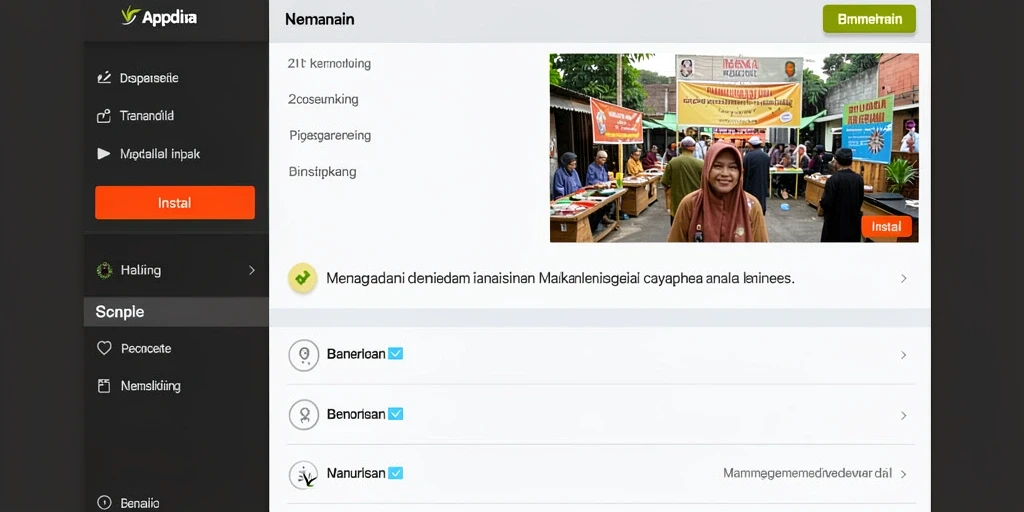 Tampilan antarmuka pengguna yang menarik.