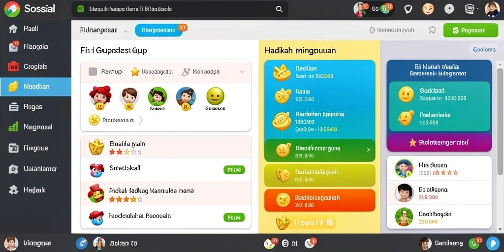 Gambaran antarmuka yang menarik dan mudah digunakan.